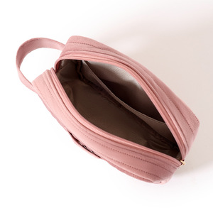 Beenlove <b>Makeup</b> Bag Pink Portable Cosmetic <b>Case</b> With Zipper For Travel And Daily Use - Product Image 4