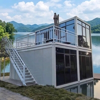 SKYLINE Maison conteneur modulaire portable personnalisée 20ft 40ft ignifuge, facile à installer, pour bureau, camp ou mini-maison