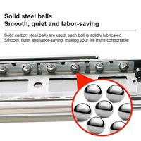 Mécanisme télescopique coulissant multifonctionnel pour table à manger avec roulement à rail pliable et extensible Mécanisme télescopique à usage intensif