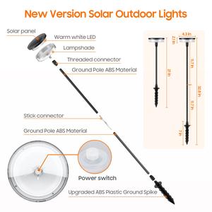 Luz LED Solar IP66 para jardín al aire libre, luz RGB, llama colorida parpadeante para camino, paisaje, puerta de entrada, seguridad de <span class=keywords><strong>parque</strong></span> de césped - Product Image 6