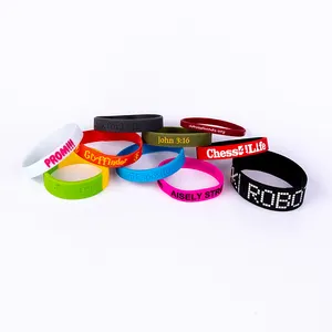 Bracelet en Silicone écologique avec Logo personnalisé, pas de maximum, prix d'usine, en cadeau publicitaire, vente populaire