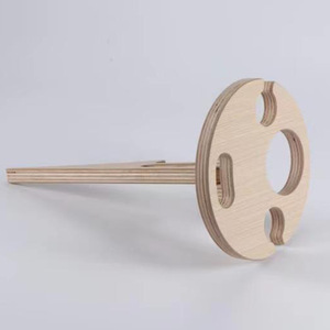 ชั้นวางไวน์ไม้เนื้อแข็งสำหรับตั้งโต๊ะ จัดแสดงไวน์ได้สูงสุด 4 แก้ว - Product Image 4