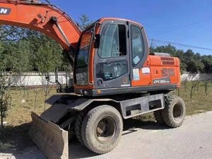 Excavatrices sur roues Doosan DX150 d'occasion, 15 tonnes, fabriquées en Corée du Sud, moteur Doosan KOOP, pompe à moteur haute efficacité - Product Image 3