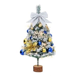 Nouvel ensemble de décorations de Noël floquées de 60 cm pour vitrine de centre commercial, décorations de Noël artificielles pour arbre de Noël - Product Image 1