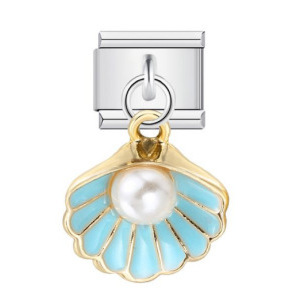 Pendientes de Moda con Diseño de Flor, Corazón y Concha de Perla, Accesorios de Joyería para Mujer en Aleación de Zinc - Product Image 2