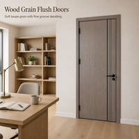 Porte en bois massif finition mate, confortable et esthétique, pour projet d'aménagement intérieur moderne