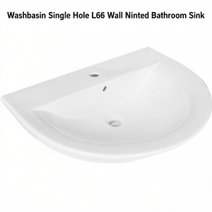 Lavabo a Parete con Foro Singolo L66 per Bagno - Product Image 3