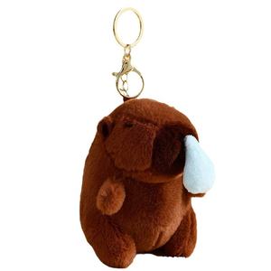 Peluche Capybara avec son couineur et fonction bulles – Adorable petit cadeau pendentif - Product Image 1