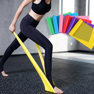 Latex Resistance Band Medium Elastic Pull Strap for Fitness Yoga Pilates Stretch Training Adults <b>Polybag</b> Packing - Product Image 4