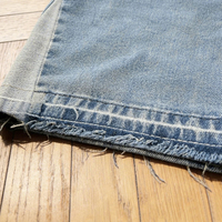 Shorts en jean Y2K personnalisés avec logo brodé, poche arrière appliquée, style streetwear baggy, pour hommes - Vente en gros OEM/ODM