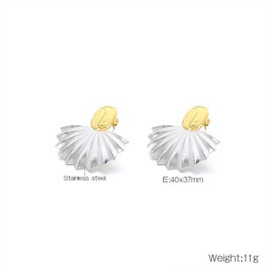 Pendientes de Joyería Personalizados, Pendientes de Acero Inoxidable Chapados en Oro para Mujer - Product Image 5