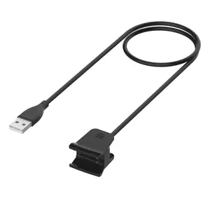 corde cargador restablecer Suppliers-1m 55cm USB Clip de carga LÍNEA DE cargador para Fitbit Alta HR reloj inteligente cargador de Cable sin restablecer botón