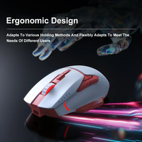 AJAZZ AJ039 2.4G/BT/USB Mouse Ergonomis Tri-Mode Berkabel untuk Gaming/Kantor 4800 DPI