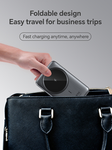 Chargeur sans fil magnétique 3 en 1 15W à charge rapide, support de téléphone portable pliable de type C, essentiel pour les voyages, chargeur sans fil - Product Image 5