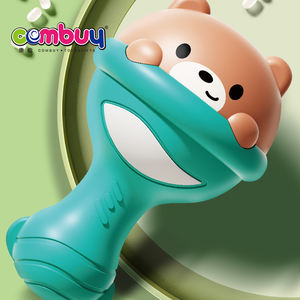 Animal mignon secouant la musique anneau de dentition en plastique souple bébé hochet marteau avec morsure jouet - Product Image 6