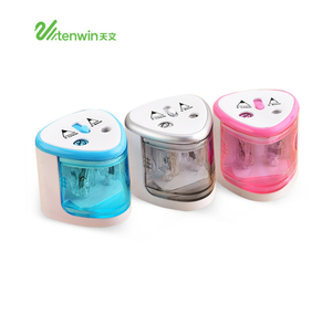 <span class=keywords><strong>Taille</strong></span>-<span class=keywords><strong>crayon</strong></span> <span class=keywords><strong>électrique</strong></span> à double trou Tenwin 8004 Appareil électronique automatique multicolore pour enfants pour la rentrée scolaire - Product Image 5