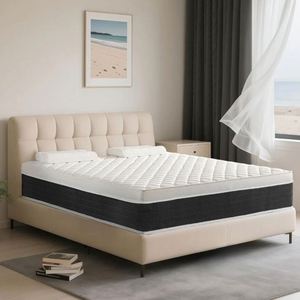 Colchón de Alta Resistencia, Híbrido de Espuma y Resortes, Compresión al Vacío, Soporte para Dormitorio y Hotel, 3308D - Product Image 1