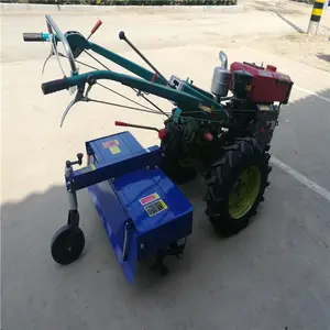 खेत हल के साथ बहु प्रयोजन रोटावेटर मकई गेहूं बोने की मशीन हाथ चलने ट्रैक्टर दो पहियों