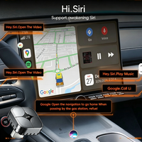 Adaptador Inalámbrico 4 en 1 para CarPlay, Android Auto, AirPlay y Mirror Link, Conexión Rápida y Estable, Instalación USB OEM para Automóvil