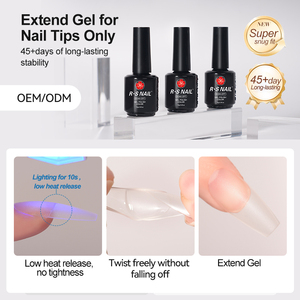 R S Nail <span class=keywords><strong>Gel</strong></span> d'extension extra fort pour pose d'ongles, adhésif super puissant, capsules d'ongles acryliques transparentes, colle <span class=keywords><strong>gel</strong></span> à appliquer au pinceau pour <span class=keywords><strong>Gel</strong></span> <span class=keywords><strong>X</strong></span> - Product Image 6