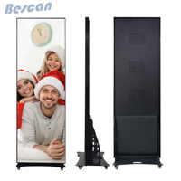 BESCAN~ Équipement publicitaire couleur pleine gamme P2/P2.5/P3, Affichage LED mural, Boîte lumineuse d'exposition, Stand portable pour salon professionnel