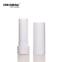 Tube de rouge à lèvres en plastique blanc 4.2G personnalisé luxe lourd avec logo vide marque privée nouveau design