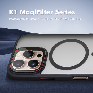 Kit de filtres magnétiques pour photographie mobile : UV, Black Mist, CPL, polarisant, VND, ND pour <span class=keywords><strong>iPhone</strong></span> 16/17/18 <span class=keywords><strong>Pro</strong></span> Max avec étui - Product Image 1