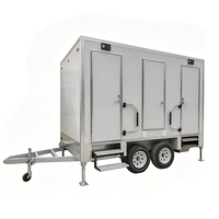 Toilettes mobiles de luxe modernes pour mariages, remorque durable en acier, idéale pour événements extérieurs, maison, bureau ou location de magasin