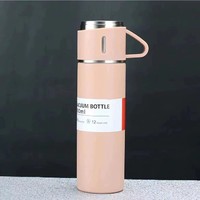 Coffret Cadeau d'Affaires : Tasse Thermos en Acier Inoxydable 304 avec Trois Couvercles et Boîte Cadeau, Idéal pour Accompagner Vos Présents