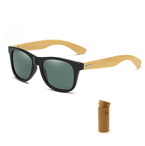 Lunettes de soleil écologiques en gros avec logo personnalisé, unisexes, rétro, miroir, en bois, pour hommes, en bambou, Gafas De <span class=keywords><strong>Sol</strong></span> - Product Image 2