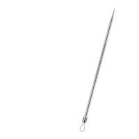 Kit de 5 outils d'extraction d'acné et de points noirs en acier inoxydable pour soins de beauté