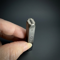 Jeu de poinçons en acier de 6 mm (1/4 pouce) pour lettres A-Z, 27 pièces, tige courte, qualité industrielle HRC 58-62, finition sablée en aluminium, OEM/ODM Taïwan