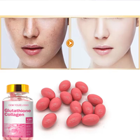 Aeglewell OEM Capsules de Collagène Glutathion 5000mg Étiquette Privée Blanchiment de la Peau Compléments de Collagène Glutathion Softgel