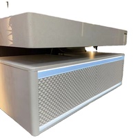 Meuble-lavabo de salle de bain moderne de style européen avec vasque en marbre et meuble en pierre frittée