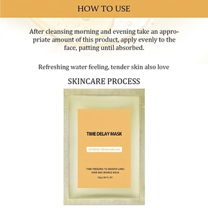 Masque à la vitamine <span class=keywords><strong>C</strong></span> en gros, haute teneur en vitamine <span class=keywords><strong>C</strong></span> active avec sérum à l'acide hyaluronique, masque facial hydratant raffermissant et éclaircissant - Product Image 6