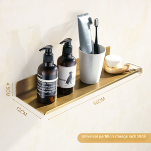 Portasciugamani singolo di lusso in oro spazzolato, espositore <span class=keywords><strong>per</strong></span> scaffali da supermercato - Product Image 3