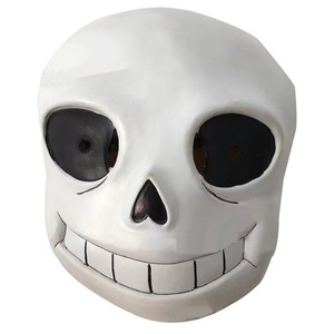 Masque sans tête en PVC, accessoire de Costume de Cosplay pour adultes, personnage de jeu Undertale unisexe - Product Image 4