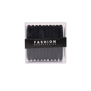 Elastici per <span class=keywords><strong>Capelli</strong></span> in Nylon Nero, Fermacoda Senza Cuciture in Cotone per <span class=keywords><strong>Uomo</strong></span> e Donna, Tessuto Elastico Senza Graffi - Product Image 2