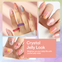 AIERFEI 24 faux ongles ovales, design tendance pour nail art, ongles à presser, effet œil de chat, faux ongles, design personnalisé accepté