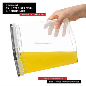 Bocheng 400ml lớn trong suốt kín thực phẩm lưu trữ container Set ngũ cốc hộp lưu trữ & thùng tủ lạnh thực phẩm container - Product Image 6