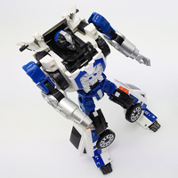 Mainan Robot Mobil Polisi yang Dapat Berubah Bentuk 20cm 5 in 1 Seri Kombinasi Figur Aksi Dari Set City Defenders SINCO