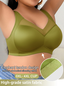 <span class=keywords><strong>Reggiseno</strong></span> a gilet da donna <span class=keywords><strong>taglie</strong></span> <span class=keywords><strong>forti</strong></span> 2026 di alta qualità, confortevole, senza ferretto, copertura completa, con laterali sottili - Product Image 3