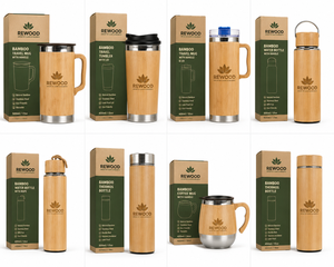 <span class=keywords><strong>Tazza</strong></span> Termica in Bambù Rewood, <span class=keywords><strong>Thermos</strong></span> in Acciaio Inox Antigoccia per Caffè e Tè Caldi e Viaggi all'Aperto - Product Image 6