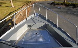 Barco <span class=keywords><strong>de</strong></span> Pesca <span class=keywords><strong>de</strong></span> <span class=keywords><strong>Alta</strong></span> Velocidad con Cabina, <span class=keywords><strong>de</strong></span> Aluminio Soldado, en Perfecto Estado, con Suelo <span class=keywords><strong>de</strong></span> EVA, para Pesca en Ríos - Product Image 4