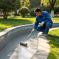 Revêtement imperméable en composé JS sans joint pour toit de salle de bain et balcon