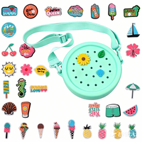 CHINFAI Nouveau mini sac fourre-tout portable, sac à bandoulière avec breloque sabot, sac de plage pour les sorties, les courses, les fêtes, les enfants et la famille