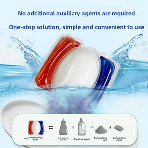 Perles de <span class=keywords><strong>lave</strong></span>-<span class=keywords><strong>vaisselle</strong></span> transfrontalières 3-en-1, agent nettoyant spécial, dégraissant effervescent, détergent sans parfum - Product Image 2