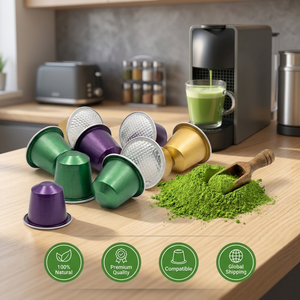 Cápsulas de Matcha de Sabores Variados, Empaque de Sabores Mixtos, Compatible con Cafeteras, Marca Privada, OEM, ODM, Precio de Fábrica al por Mayor - Product Image 1