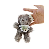 Pince à cheveux créative en forme de dessin animé, poupée en peluche ours Teddy, breloque de sac mignonne en forme d'ours