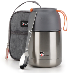 Pot alimentaire isolé en acier inoxydable 304 de conception classique avec cuillère Récipients <span class=keywords><strong>thermos</strong></span> à déjeuner sous vide étanches <span class=keywords><strong>pour</strong></span> <span class=keywords><strong>repas</strong></span> chauds - Product Image 4
